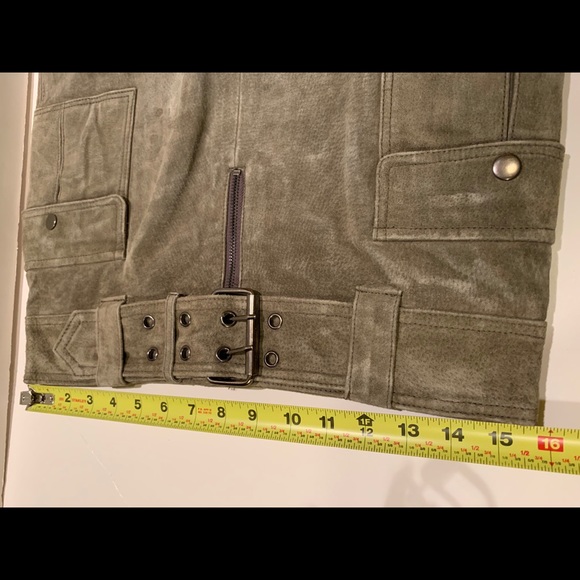 JUNIOR’S GENUINE SUEDE LEATHER MINI SKIRT. - Picture 5 of 15